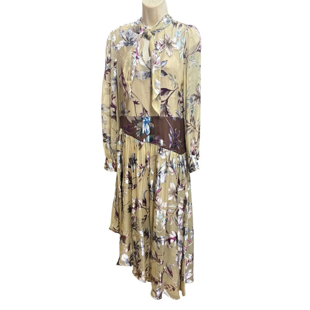 Christy Lynn Pearl Prism Asymmetrical Midi Dress NWT Size 6